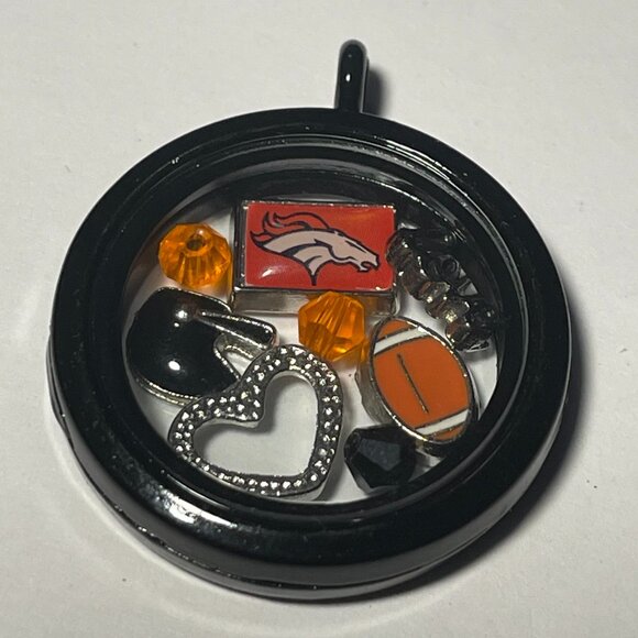 Denver Broncos NFL Memory Charm Locket NEW - Picture 1 of 3